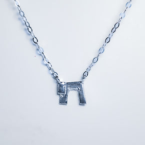 Chai Sterling Silver Pendant Necklace