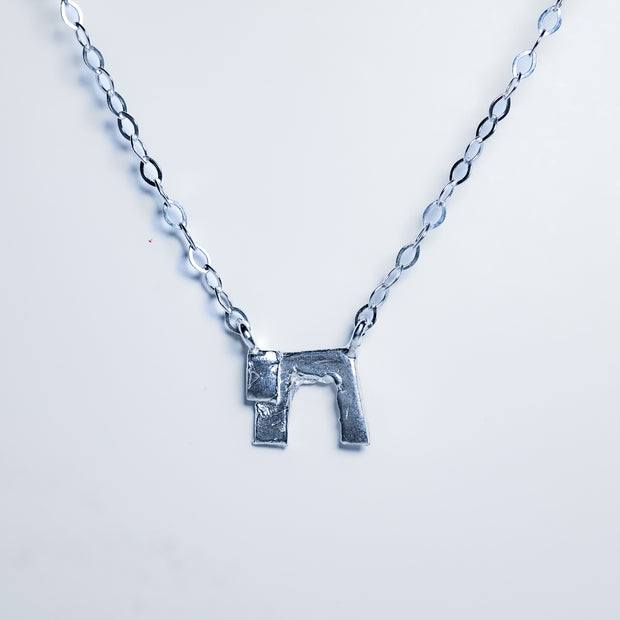 Chai Sterling Silver Pendant Necklace
