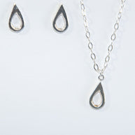 Meaningful silver teardrop necklace. Elegant hammered pendant with purpose—15% donated to LLS. Jewelry that gives back with every purchase.