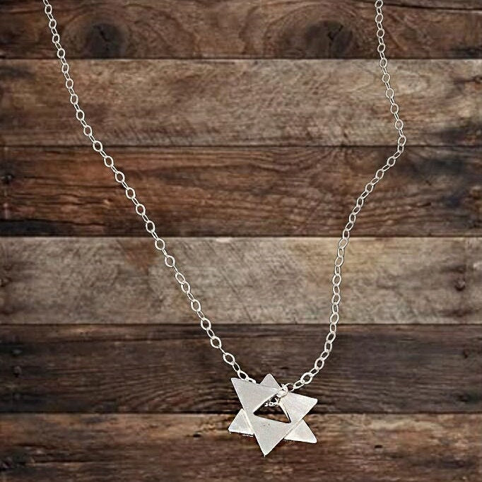 handmade_jewish_star_necklace_silver