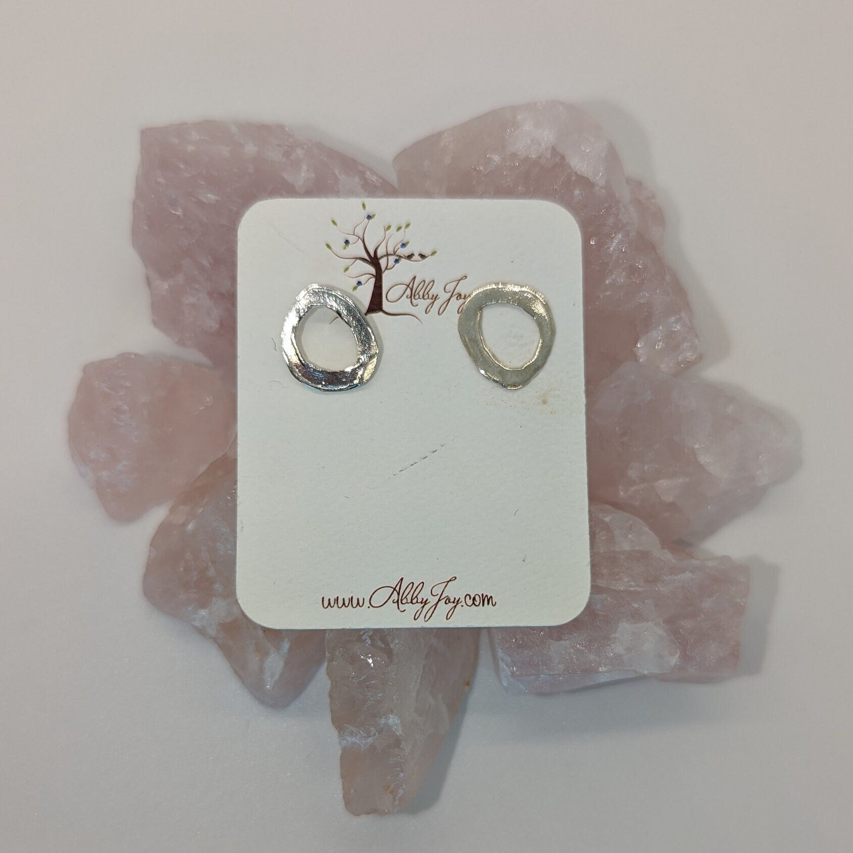 dainty_open_circle_earrings_handmade_silver