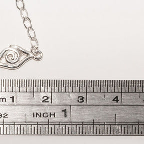 “Eye See” Sterling Silver Evil Eye Necklace