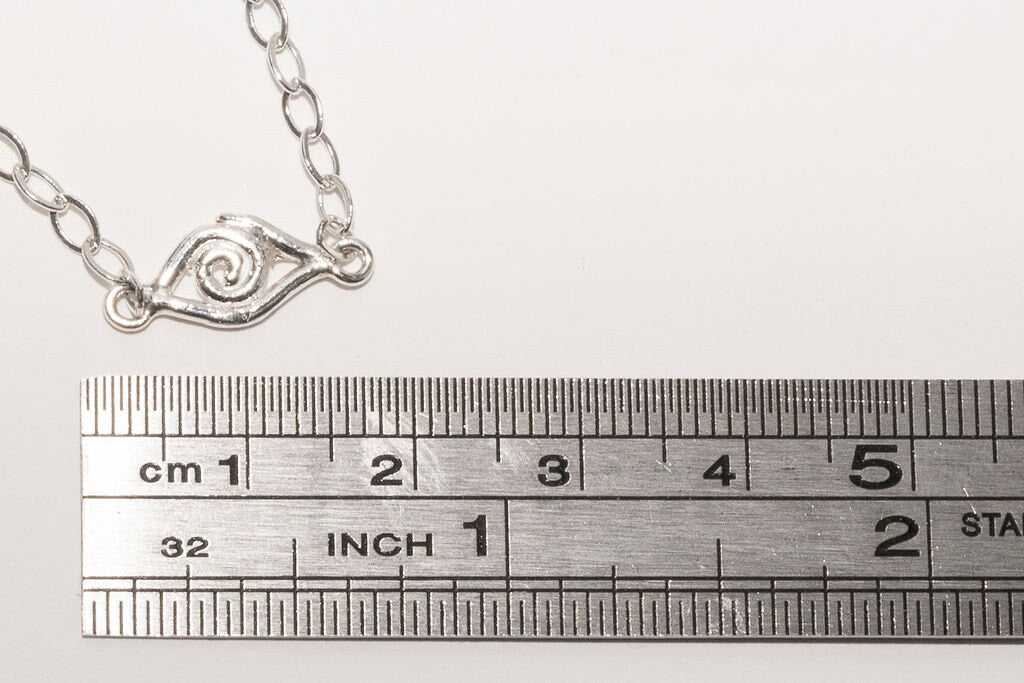 “Eye See” Sterling Silver Evil Eye Necklace