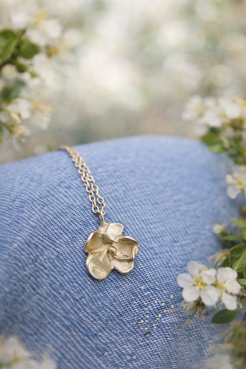 Little Bloom Sterling Silver Flower Necklace