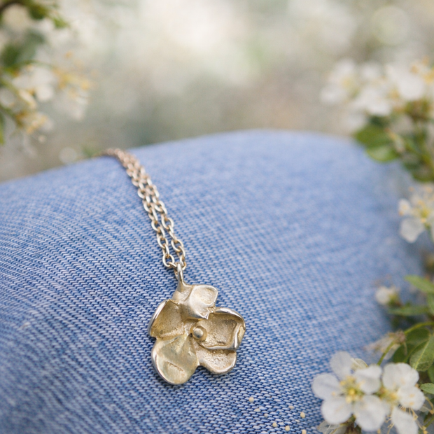 Little Bloom Sterling Silver Flower Necklace