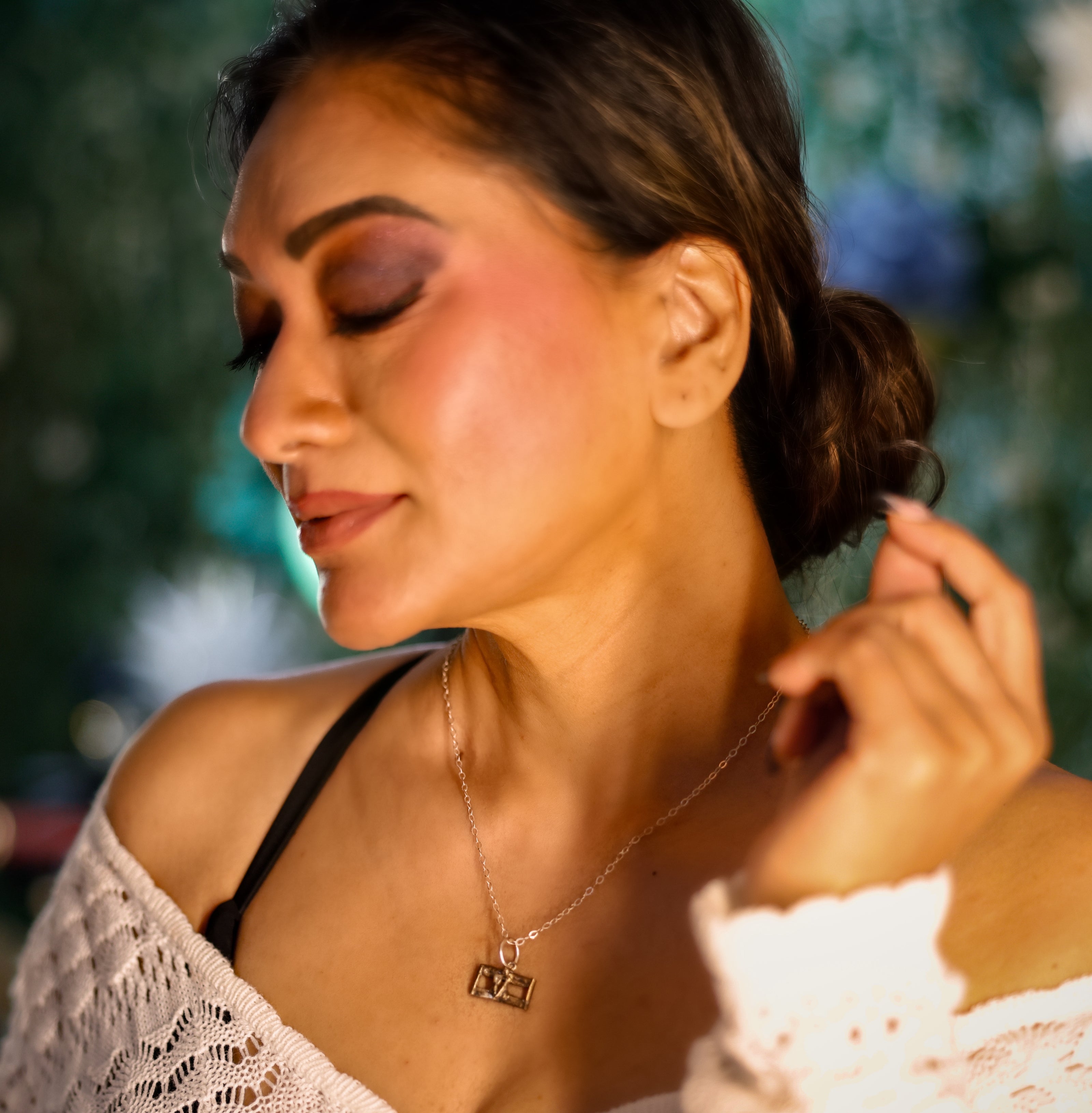 handmade_israel_flag_pendant_necklace_silver