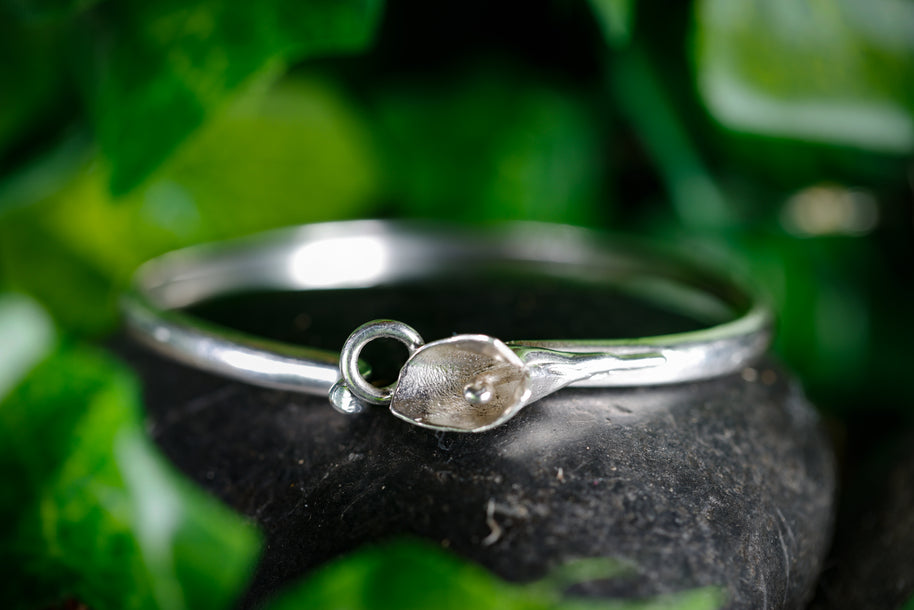 sterling_silver_lily_of_the_valley_bangle_bracelet