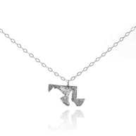 dainty_maryland_state_charm_necklace_silver