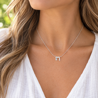 Mini Chai Necklace – Sterling Silver Jewish Necklace | חי Pendant