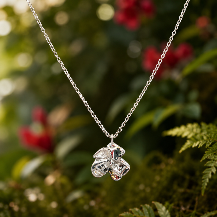 Little Bloom Sterling Silver Flower Necklace