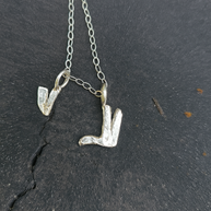 Triple Symbol Sterling Silver Pendant Necklace – Hamsa, Peace Sign & Dove