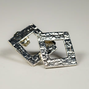 handmade_small_square_silver_earrings_with_matching_necklace