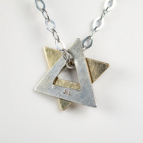 handmade_star_of_david_pendant_silver_gold