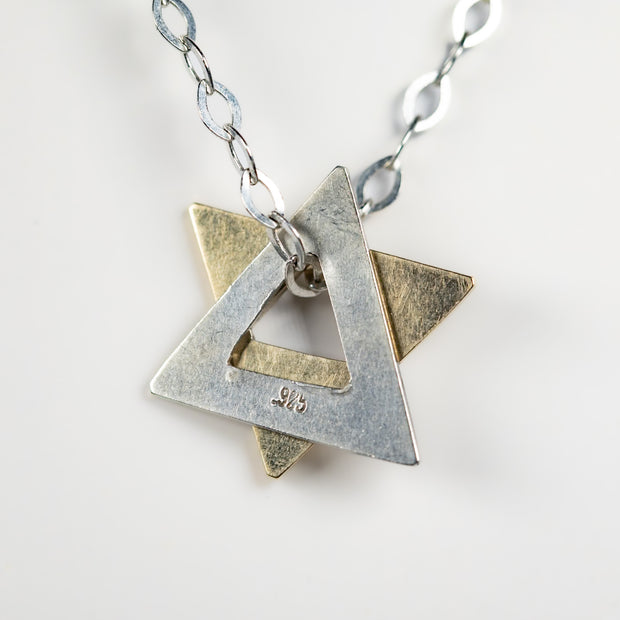handmade_star_of_david_pendant_silver_gold