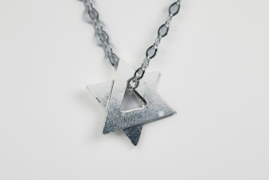 small_hammered_star_of_david_necklace