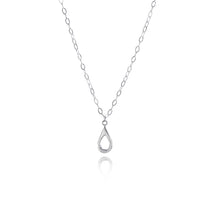 Handmade sterling silver teardrop pendant. A meaningful gift of hope—15% donated to LLS to fund cancer research and support patients.